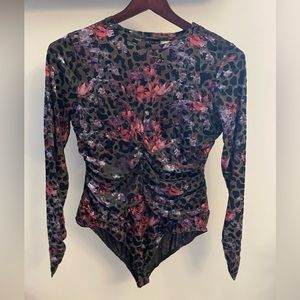 NWT Ted Baker bodysuit with mesh neckline